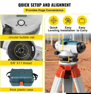 Nivel Óptico Automático VEVOR 25X