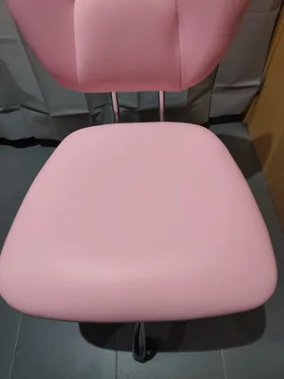 Silla Escritorio Rosa Piel Sintética