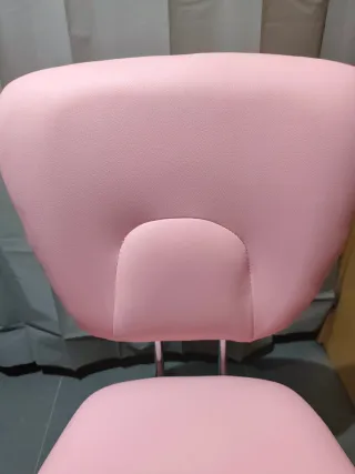 Silla Escritorio Rosa Piel Sintética