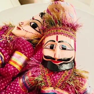Marionetas decorativas de la India