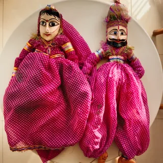 Marionetas decorativas de la India