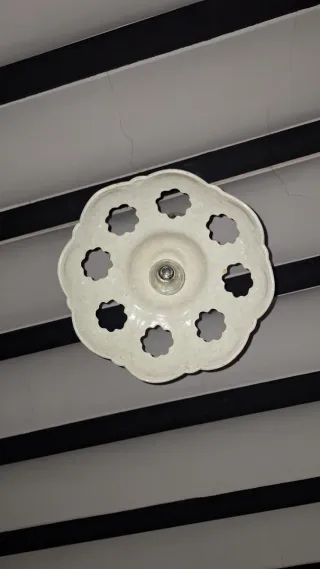 Lámpara techo cerámica esmaltada vintage