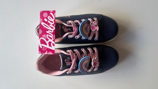 Zapatillas Barbie Niña Azul y Rosa talla 31 nuevo