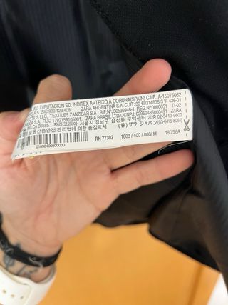 Americana negra Zara