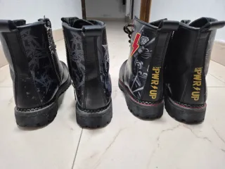 Botas Rockeras Metallica y AC/DC
