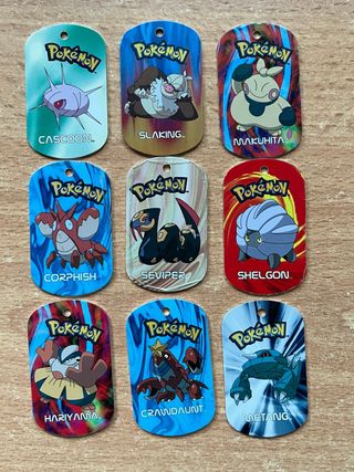 Lote de 9 llaveros Pokémon