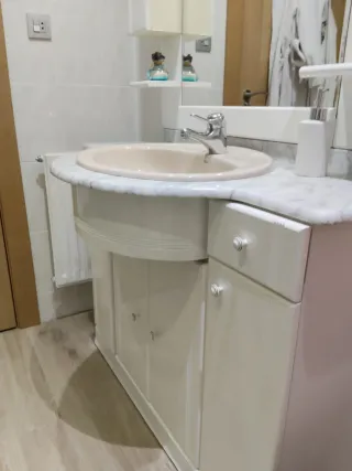 Mueble de baño completo beige