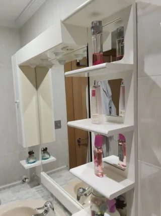 Mueble de baño completo beige