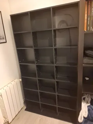 Estantería Negra para DVDs, Libros o CDs