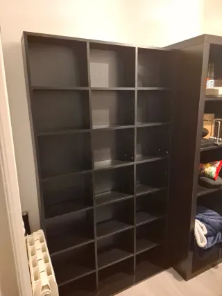 Estantería Negra para DVDs, Libros o CDs