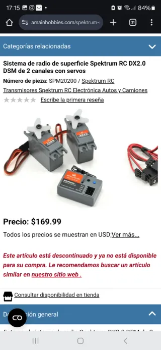 Mando Spektrum DX3.0 2.4Ghz esta casi nuevo