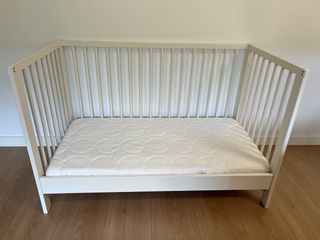 Cuna Gulliver Blanca 60x120 + Colchón