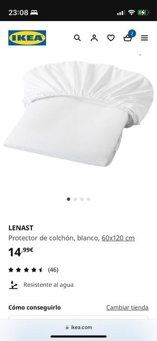 Cuna Gulliver Blanca 60x120 + Colchón