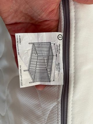 Cuna Gulliver Blanca 60x120 + Colchón