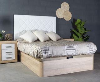 Canapé abatible de madera color cambria