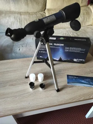 Telescopio iniciación infantil para ver luna