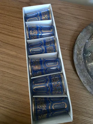 Juego de té marroquí con vasos
