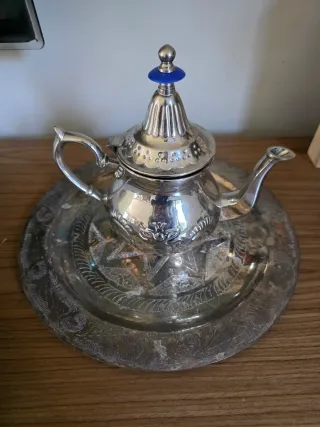 Juego de té marroquí con vasos