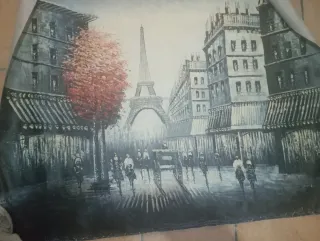 Cuadro Óleo París Torre Eiffel