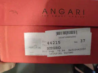 Sandalias Angari Piel Negras Talla 37