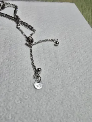 Pulsera de plata con circonitas