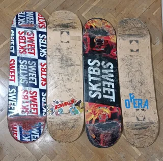 4 tablas 8.5 de skate Sweet Skateboards