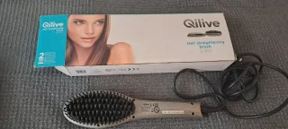 Cepillo Alisador Qilive Negro y cepillo de viaje