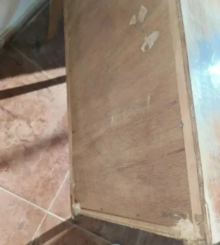Mesita de noche antigua madera para restaurar