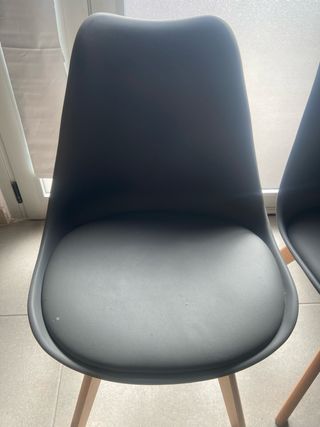 Juego de 2 sillas grises