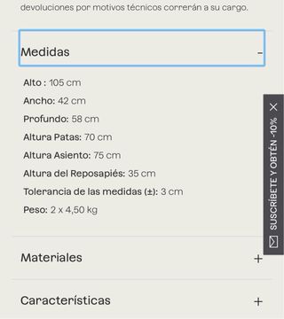 Taburetes SKLUM Ori Rattan y Madera