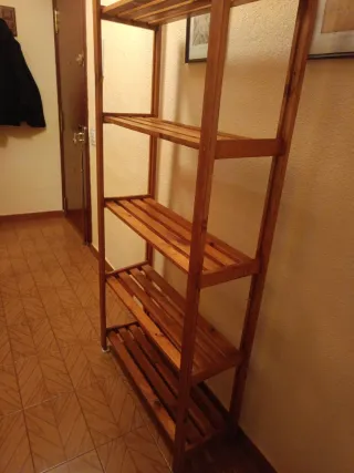 Estantería de madera 5 baldas