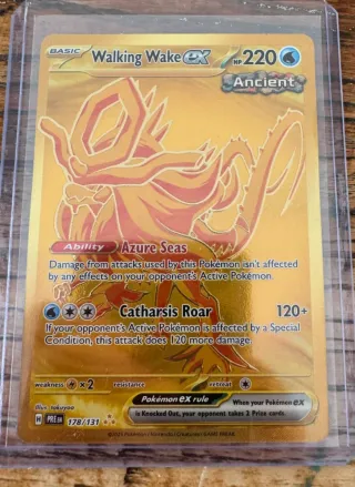 Walking Wake EX 178/131 Carta Pokémon Dorada