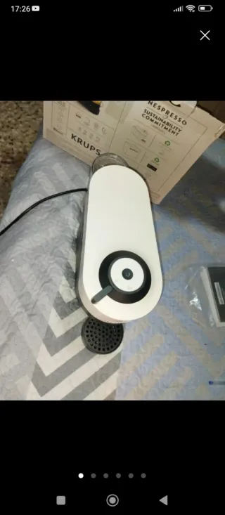 Cafetera Krups Nespresso Blanca