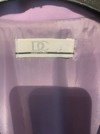 Traje de fiesta DC lila talla 52
