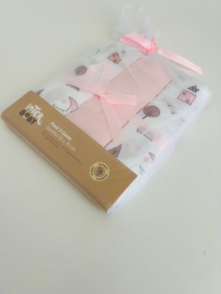Conjunto 3 musselinas Interbaby 55x75cm - NOVAS