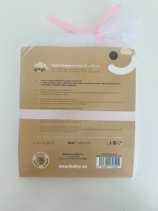 Conjunto 3 musselinas Interbaby 55x75cm - NOVAS