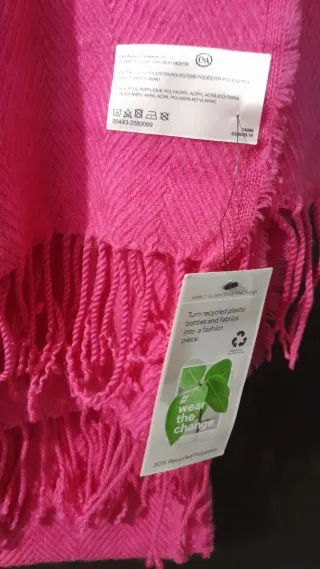 Bufanda rosa