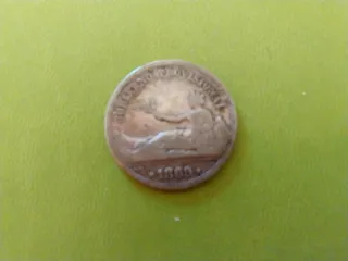 Moneda Plata 1 Pta. 1869