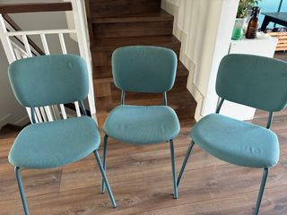 Sillas comedor Vihals tela y metal