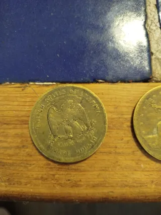 2 Monedas Antiguas Americanas Falsas de época