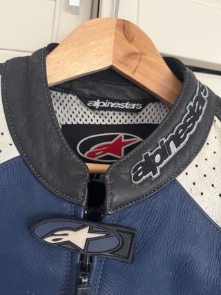 Conjunto Moto Alpinestars Azul y Negro
