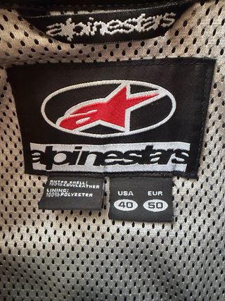 Conjunto Moto Alpinestars Azul y Negro