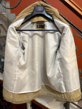 Giacca donna vera  pelle scamosciata vintage