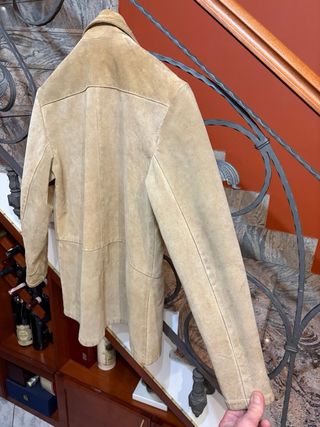 Giacca donna vera  pelle scamosciata vintage
