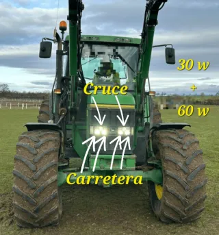 Proyector LED Homologado Tractor