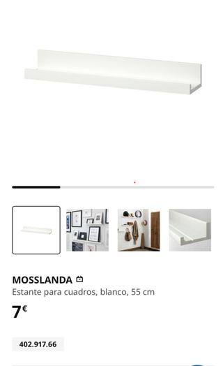 Scaffale da parete IKEA MOSSLANDA bianco, 3€ ciascuno