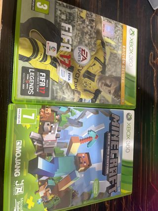 FIFA 17 y Minecraft Xbox 360
