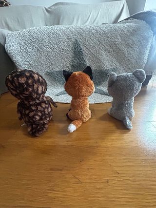 Lote Peluches Animales Ojos Brillantes