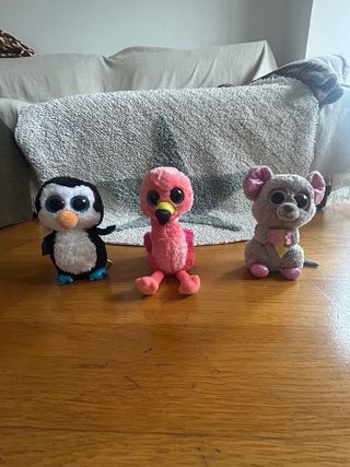 Lote Peluches Animales Ojos Brillantes