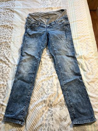 Lote 13 pantalones premamá vaqueros+shorts+falda